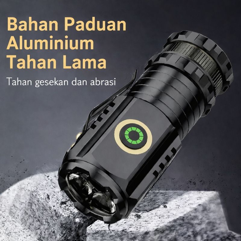 SENTER SWAT POLICE MINI TERBAIK / SENTER LED RECHARGEABLE