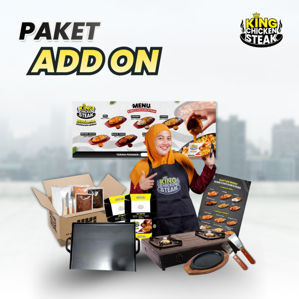 Kemitraan Franchise Chicken Steak Kekinian Terlaris Termurah - Paket Add On