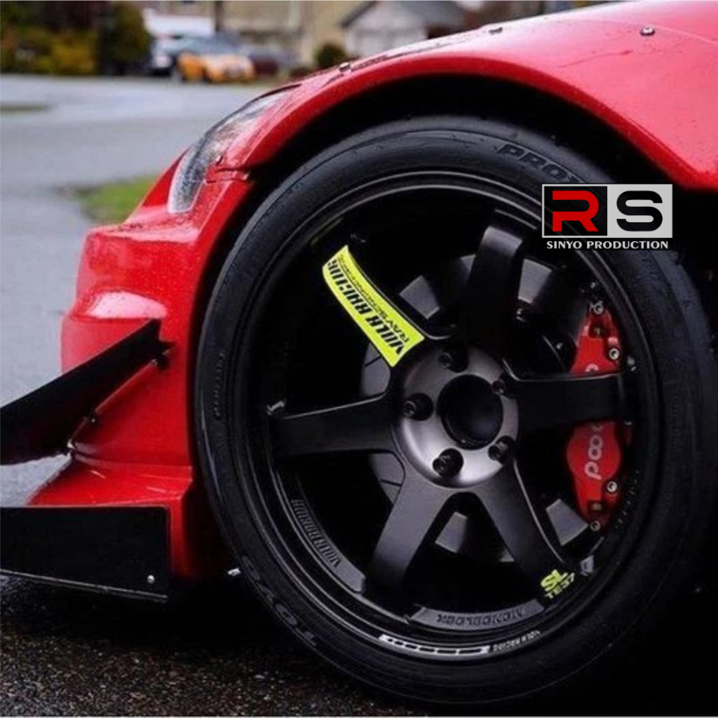 Volk Racing TE37 SL Wheel Rays Engineering Rim Decal Sticker Kuning Lemon ring 15/16/17/18