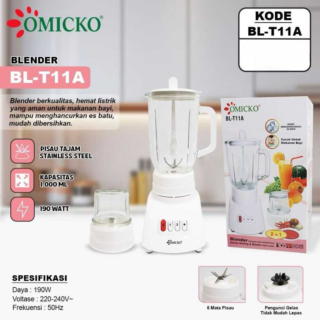 BLENDER MURAH MERIAH / BLENDER 2 IN 1 BELING GLASS / BLENDER OMICKO BL-T11A