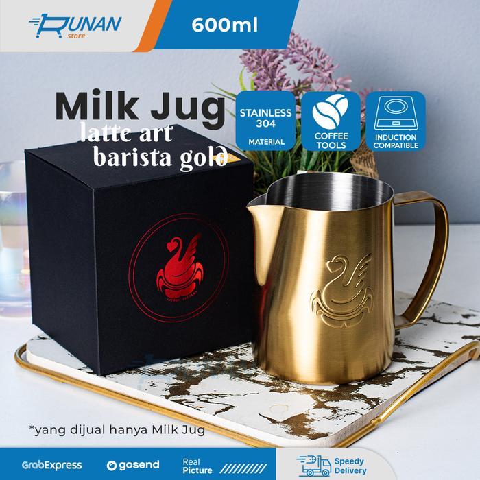 Milk Jug Sharp Spout 600ml NOT Jibbi Jug - Milk Jug Latte Art Barista