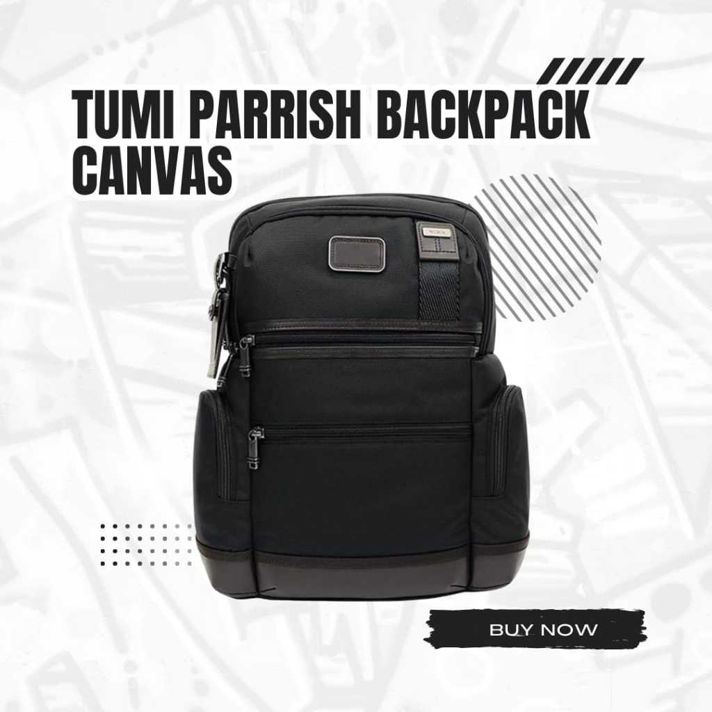 TUMI PARRISH BACKPACK CANVAS BLACK