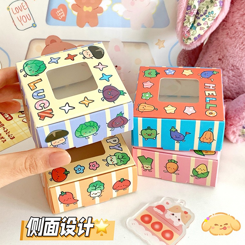 Box Birthday Window Lucu - Kotak Kardus Ulangtahun hampers 6,5x6,5x3cm