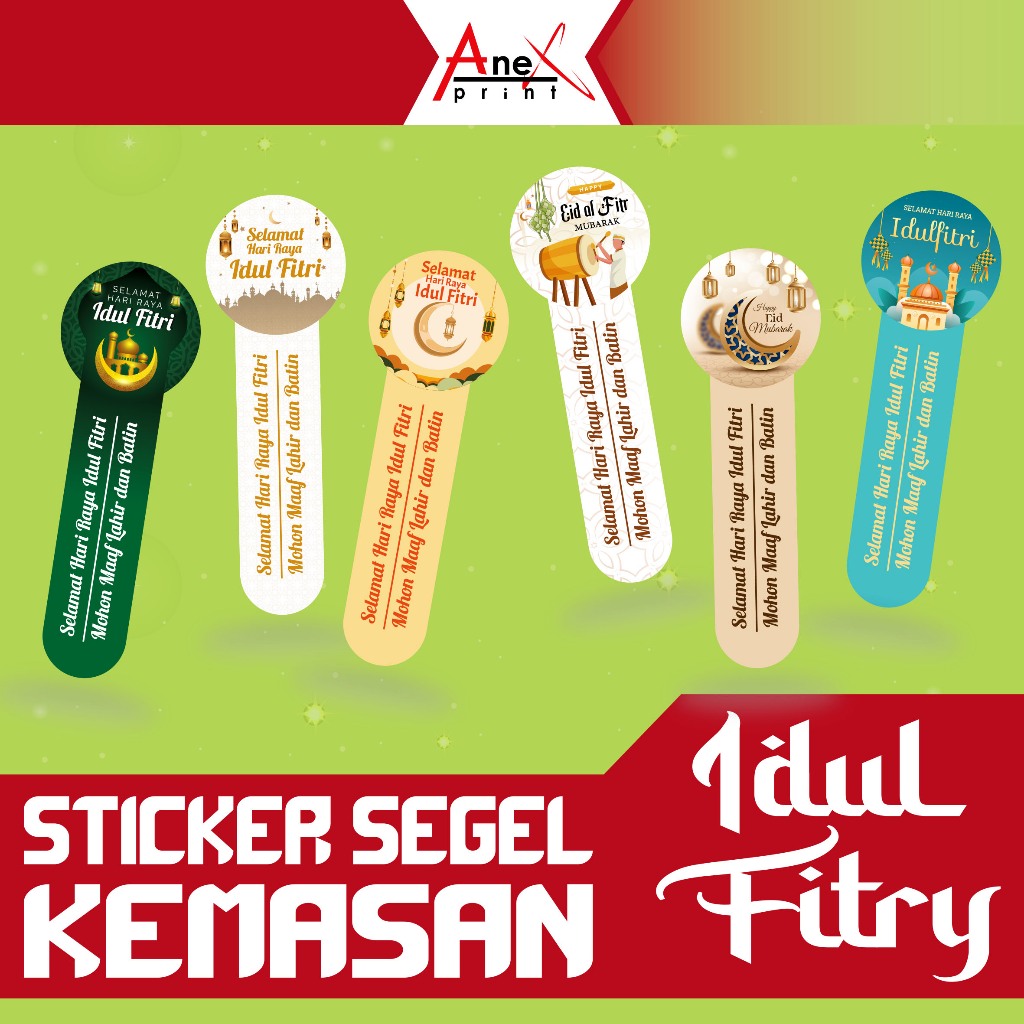 STIKER SEGEL LEBARAN IDUL FITRI / STICKER TOPLES / STIKER SEGEL LEBARAN / STICKER SEGEL IDUL FITRI /