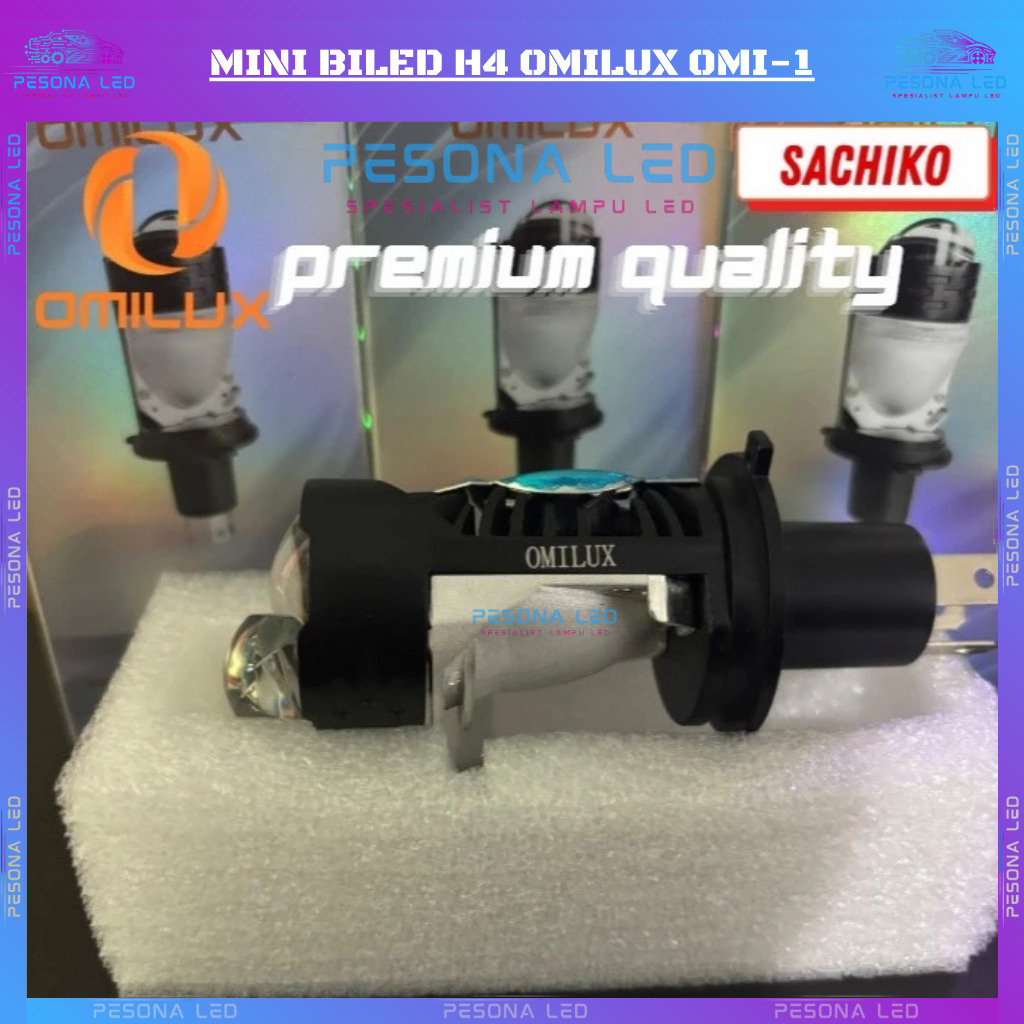 Mini Biled H4 OMILUX OMI-1 LAMPU MOBIL MOTOR PNP LASER