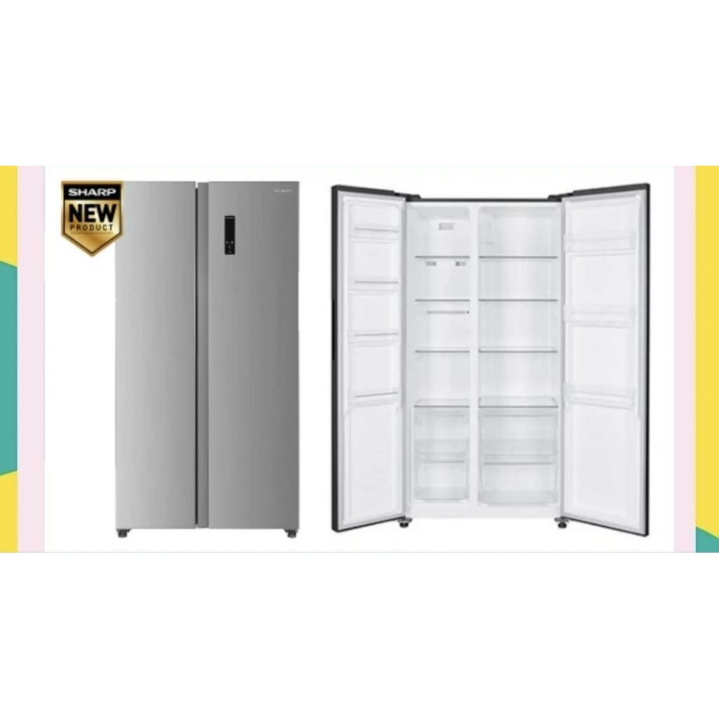 KULKAS SHARP SJ-IS50MA-SL SIDE BY SIDE 2 PINTU