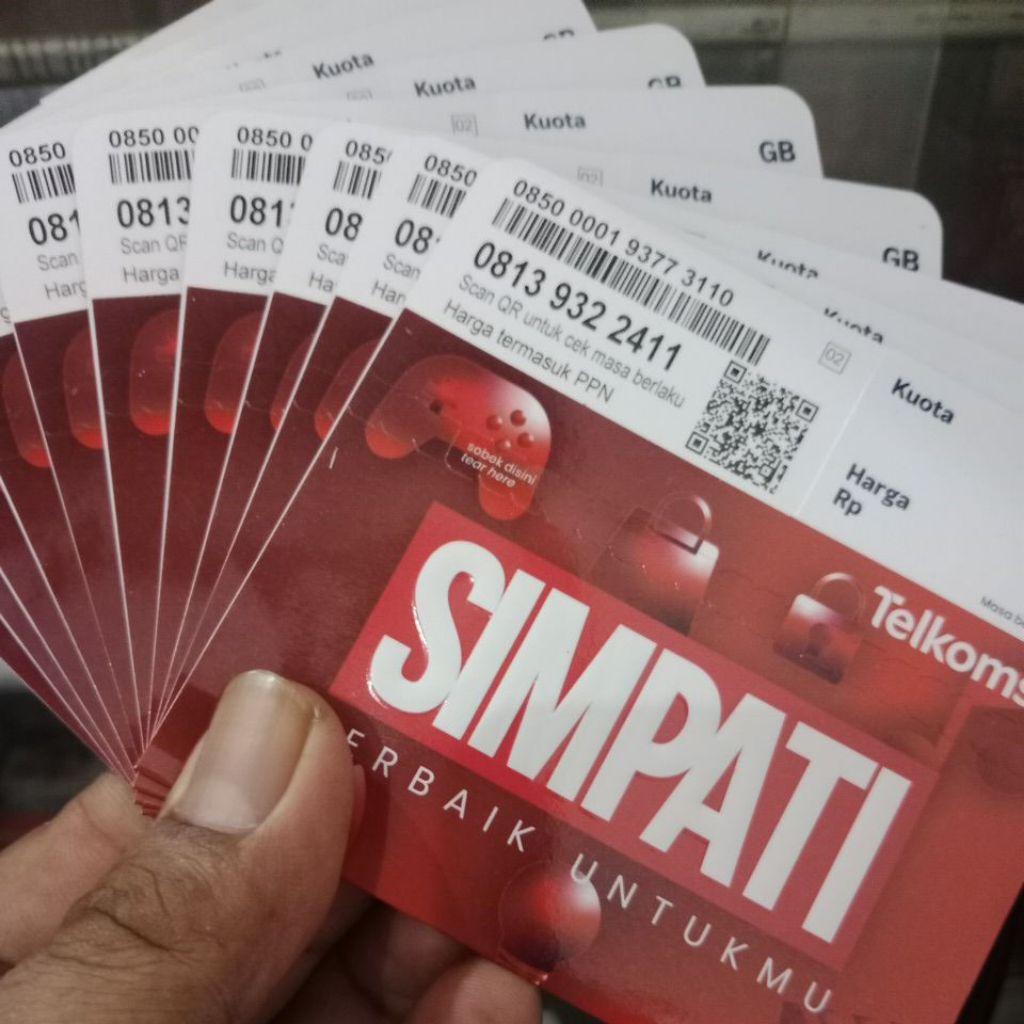 Perdana Simpati Kuota 3GB Segel