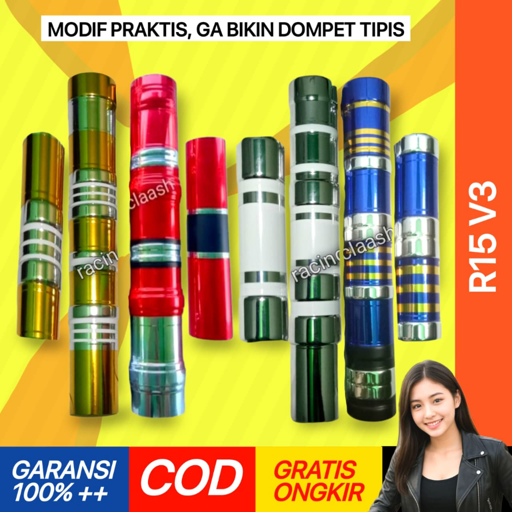 Shopizen Cover Shock Sok Skok Depan R15 V3 R15V3 Depan Atas Bawah M3