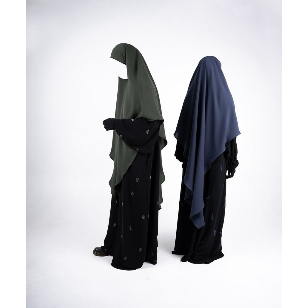 Preloved Fuse Jetblack Abaya Dress Aljenna