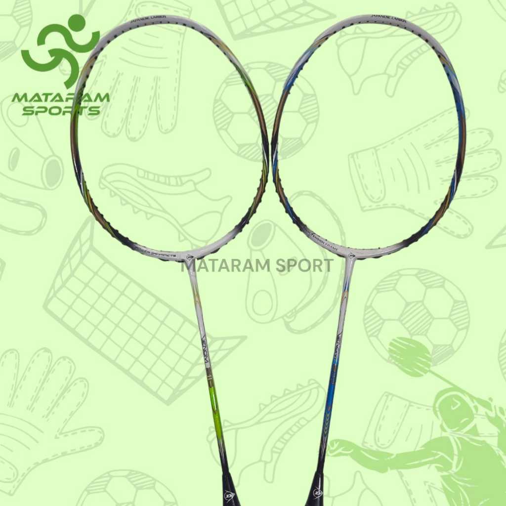 Raket Badminton Bulu Tangkis Dunlop Venom - Original