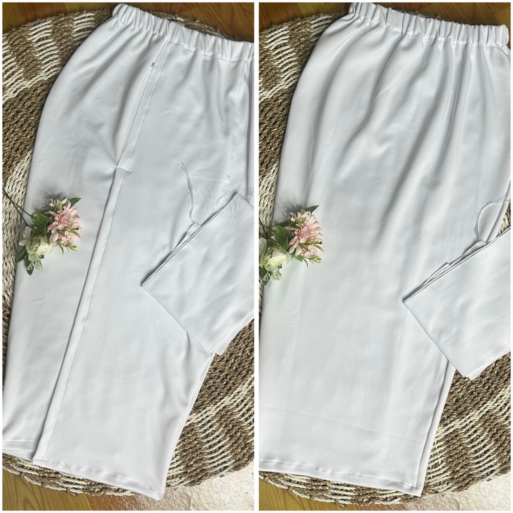 [JUMBO] Kamen Jadi Scuba Premium Putih dan Hitam Melar/Strait