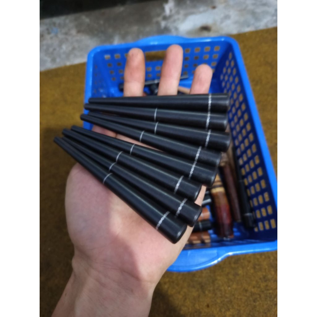 once/pipa rokok 2 cincin kelor hitam 12cm