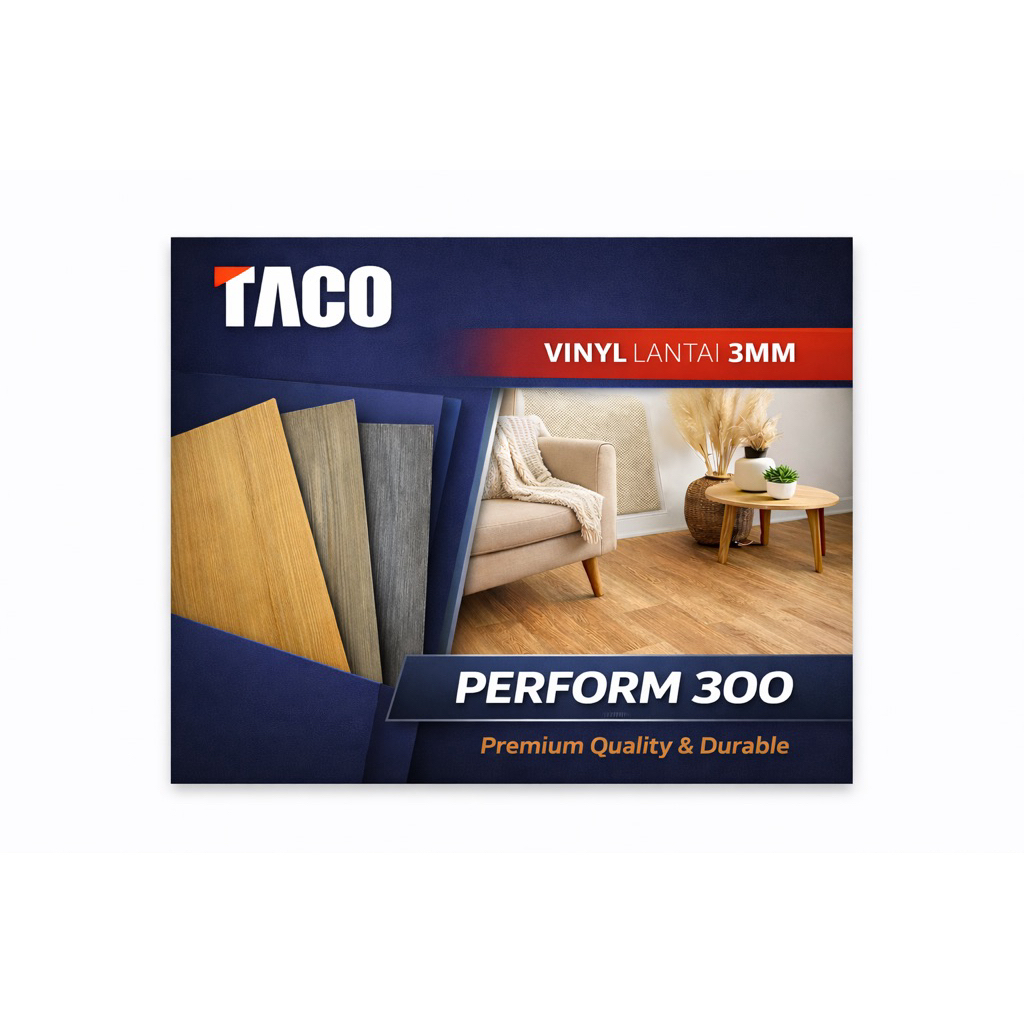 LANTAI VINYL TACO LANTAI MOTIF KAYU TACO 3MM