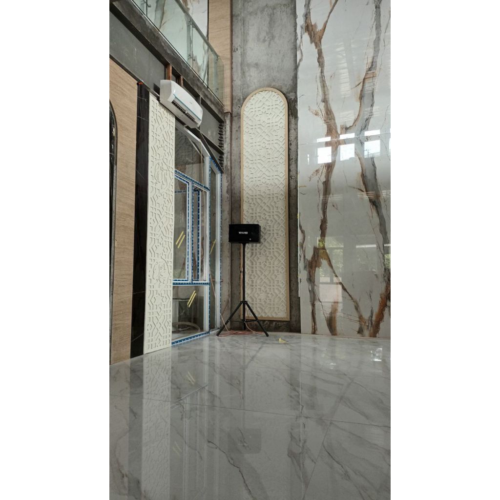 dinding masjid grc krawangan motif islami tangerang