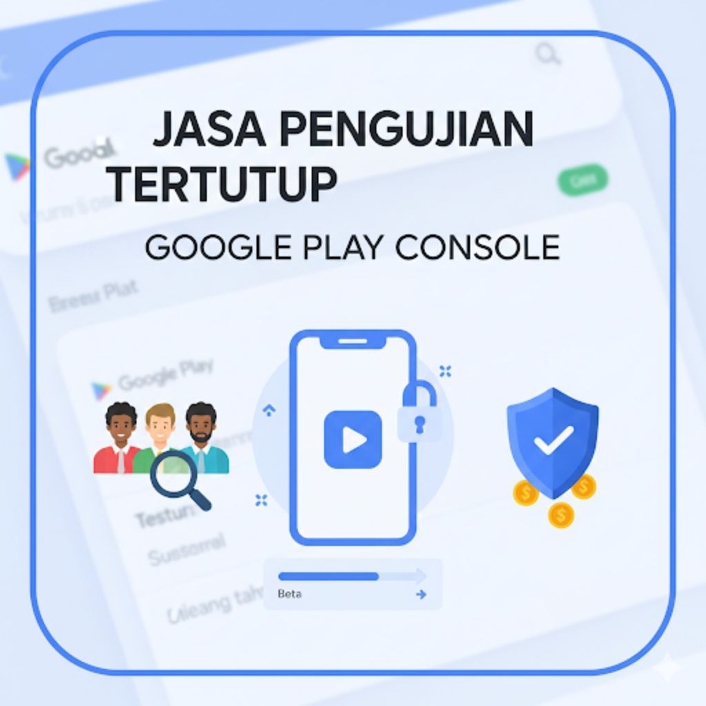 Jasa Pengujian Tertutup Google Play Console | Sampai Berhasil