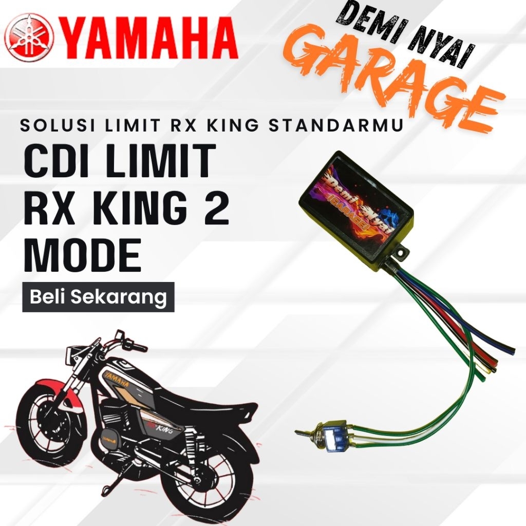 CDI LIMIT RX KING 2 MODE | UPGRADE | MODE LIMIT | BERGARANSI | Tarikan Enteng & Top Speed Stabil | B