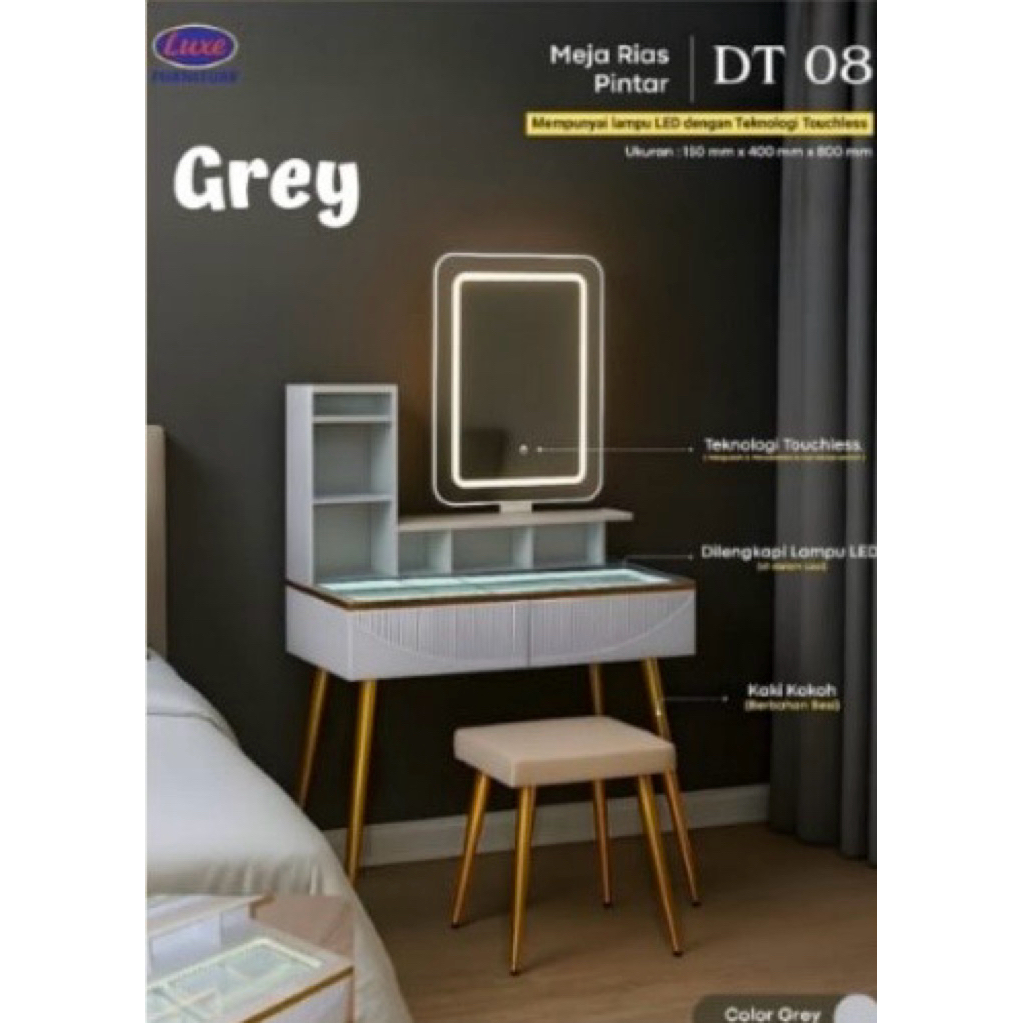 Bilu_Ciaw Meja Rias / Meja Rias Gaia / Meja Rias Led / Meja Rias Touchscreen - Dt 08