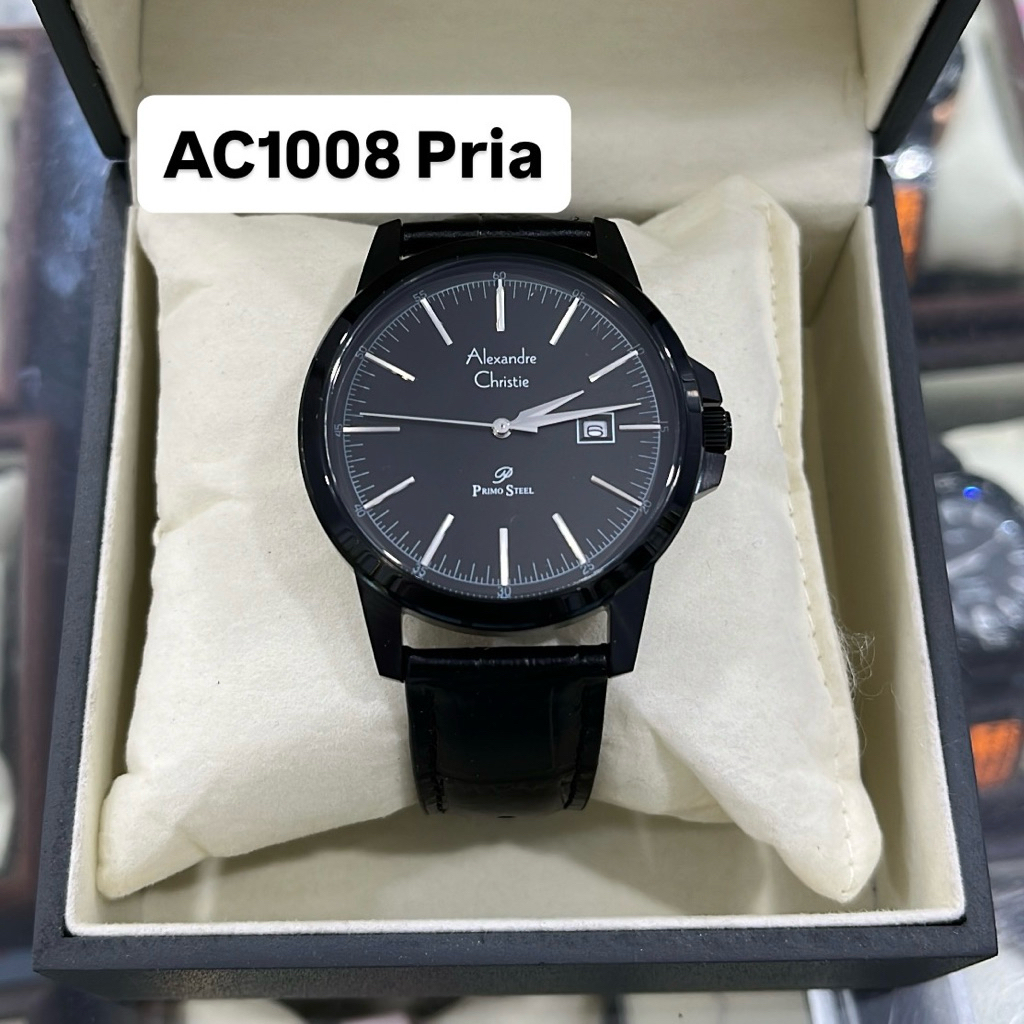 Jam Alexandre Christie AC 1008 Pria Kulit