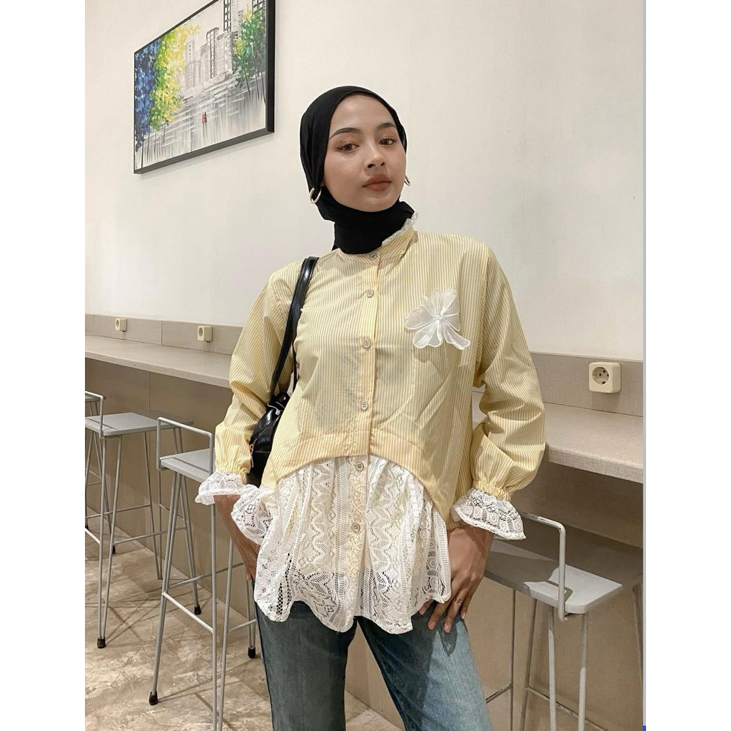 Bilka Blouse - Kemeja Wanita Variasi Brukat terbaru