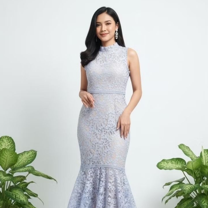 Baby Blue Mermaid Dress