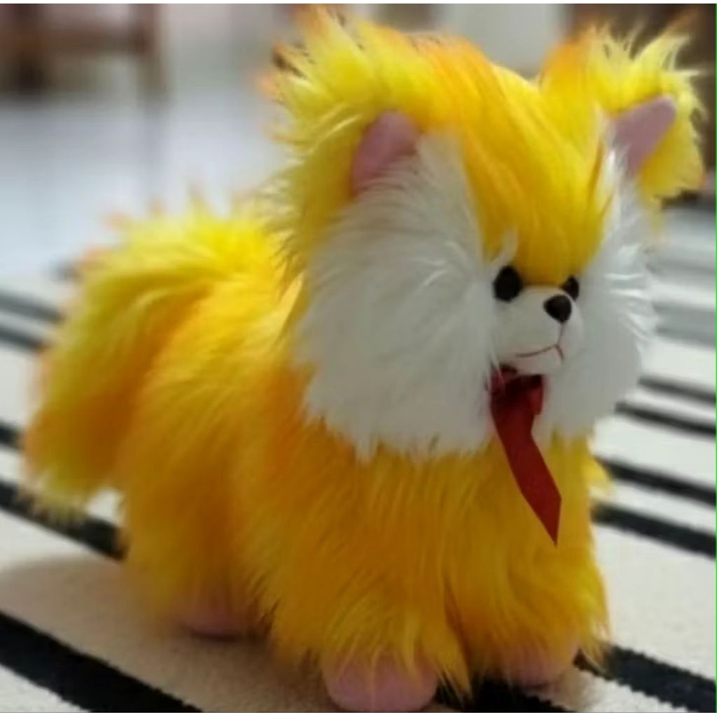 Boneka kucing bulu.
