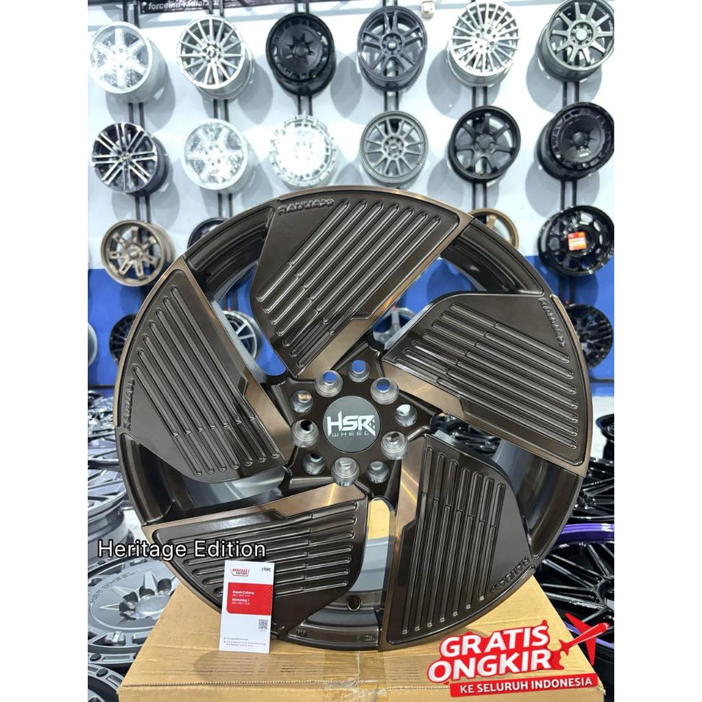 Velg Mobil R17 5X114,3 HSR WHEEL RAIJUA R17 Untuk Terios Rush Hrv Brv DLL R17 Lubang 5