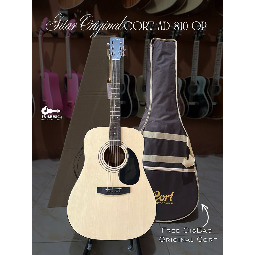 GITAR ORIGINAL CORT AD-810 OP, GITAR CORT ORIGINAL, GITAR AKUSTIK ORIGINAL, GITAR CORT SERI AD 810 O