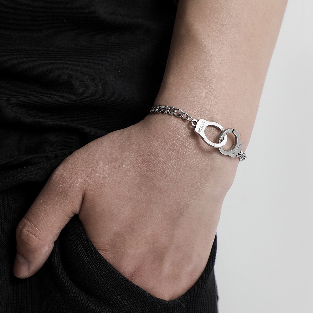 GELANG TITANIUM MODEL BORGOL TERBARU PRIA DAN WANITA ANTI KARAT ANTI LUNTUR