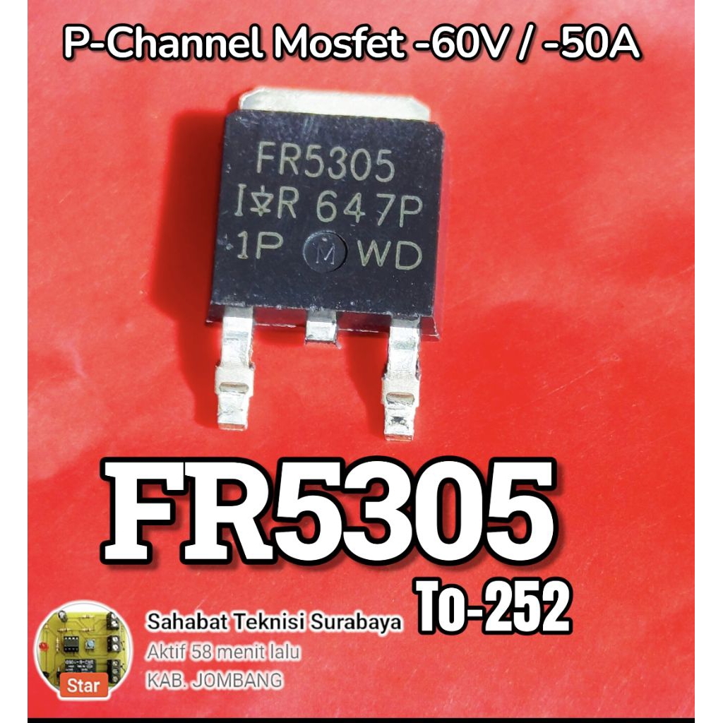 FR5305 to-252 mosfet P-Channel IRF5305 mosfet SMD