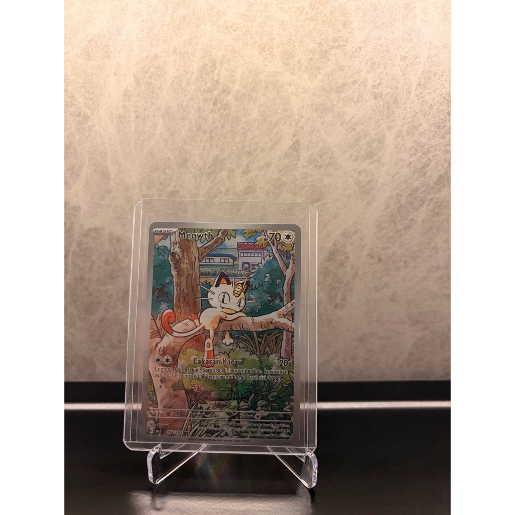 Pokemon tcg meowth AR Indo Ver.