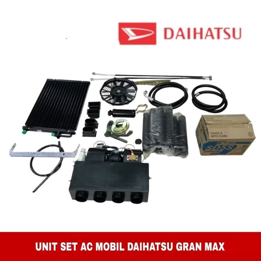 unit set AC mobil merk Sanden original untuk mobil GRAND MAX