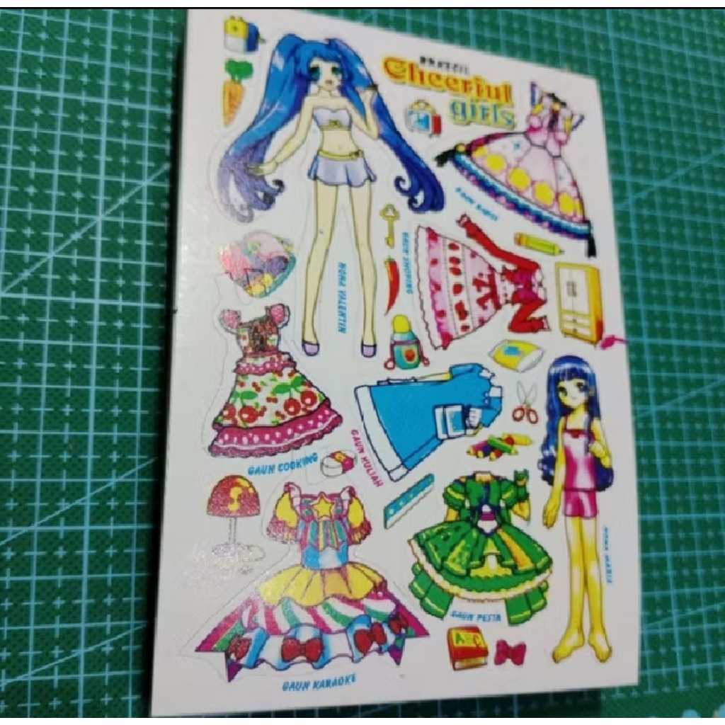 boneka Kertas Bp Mainan Anak jadul paperdoll UK 16×11 cm