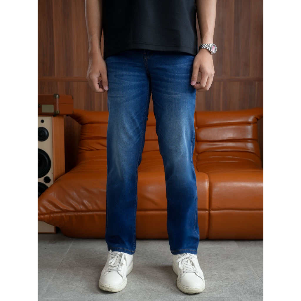 FOREX Celana Jeans Pria Biru Regular Fit DLRS3669