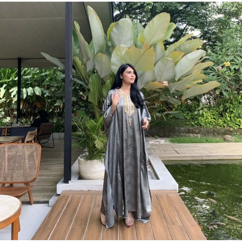 KAFTAN WANITA/KAFTAN TERBARU/BAJU WANITA LEBARAN/KAFTAN MEWAH/GAMIS WANITA DRESS