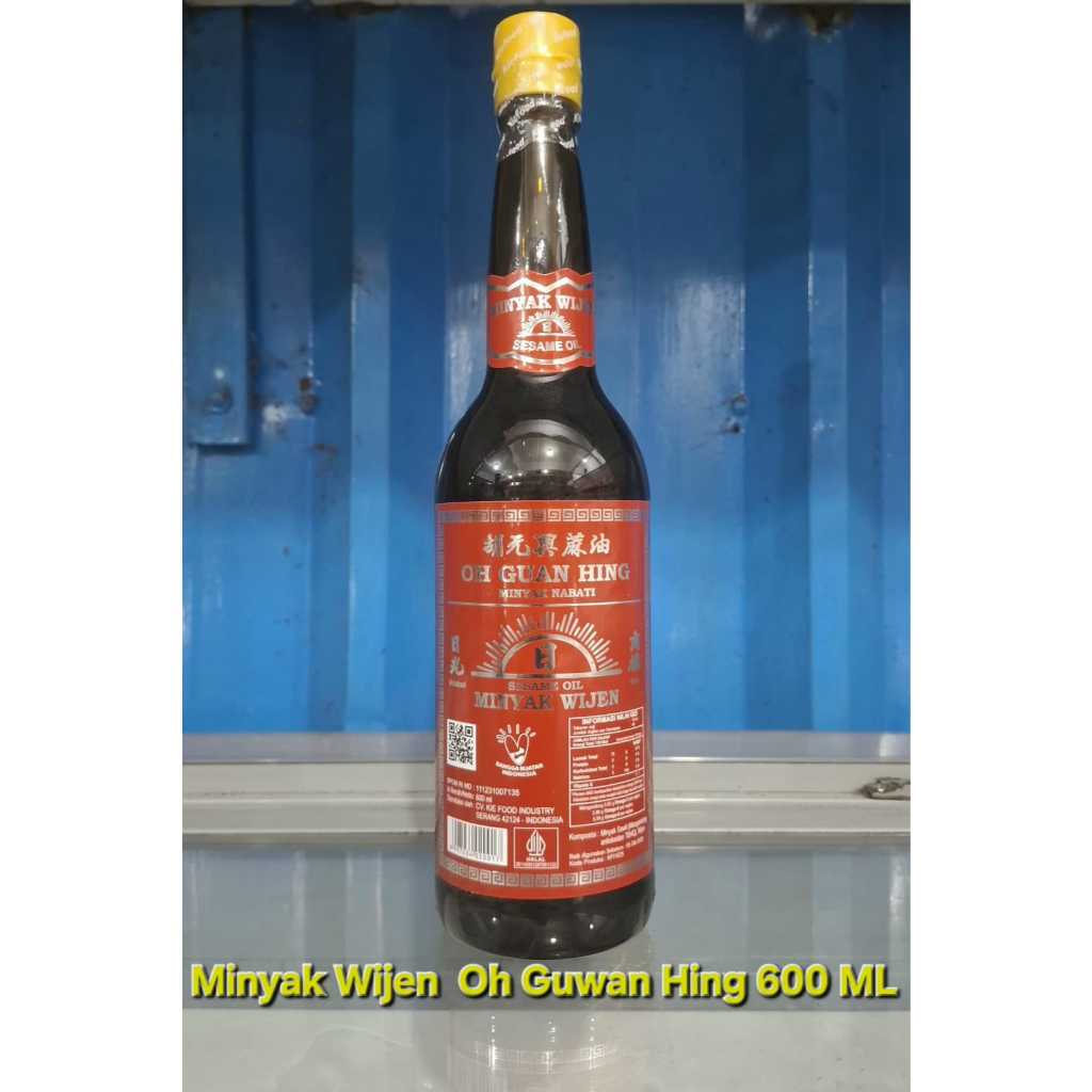 Minyak Wijen Oh Guan Hing 600ml - Aroma Lembut, Halal, Aroma Wijen Asli