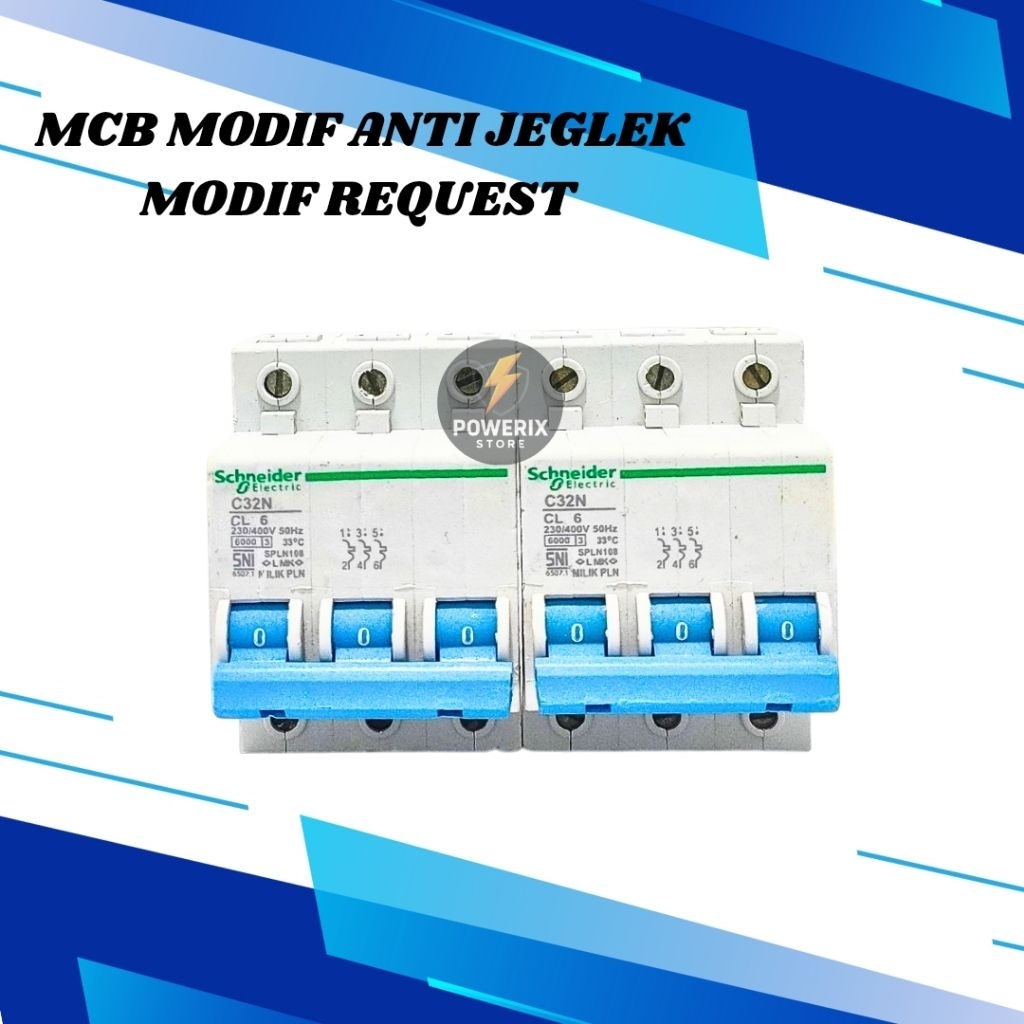 Mcb modif 3phase anti jeglek mcb modif PLN anti jeglek