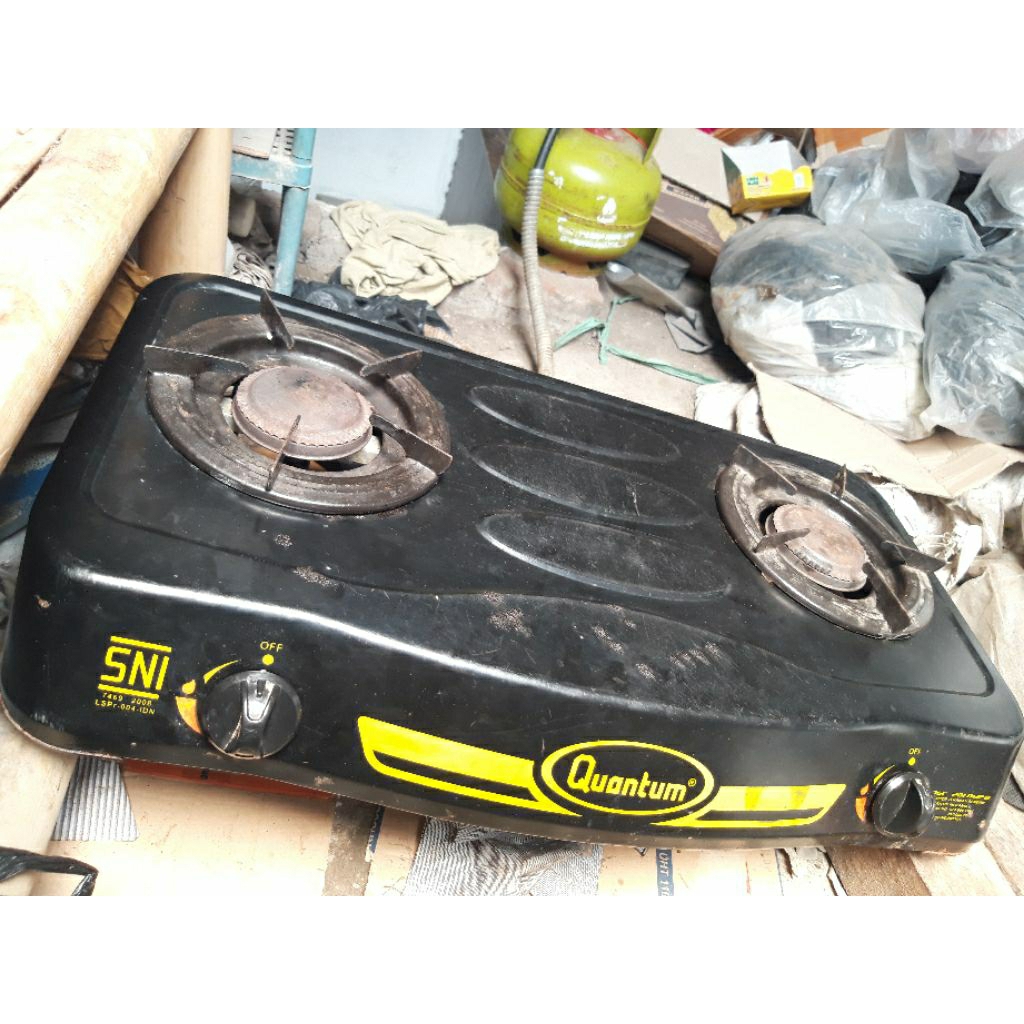 kompor quantum 2 tungku  seken