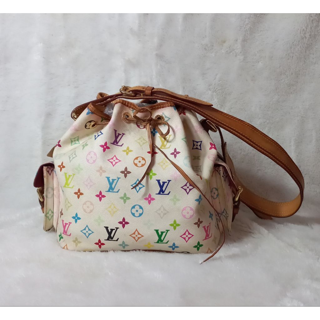 Preloved Second Tas LV* Noe Multicolour Elpong Serut