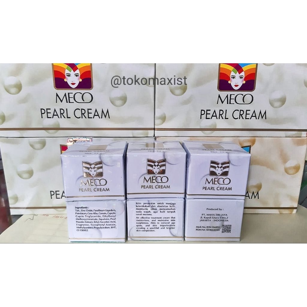 Meco Pearl Cream 12gr Original BPOM (Satuan) Kemasan Besar 12g 12 gr