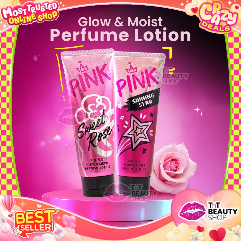 Pink Skin BlackPink Body serum Perfume Lotion 70ml Series | Shining Star | Sweet Rose | TnT Beauty S