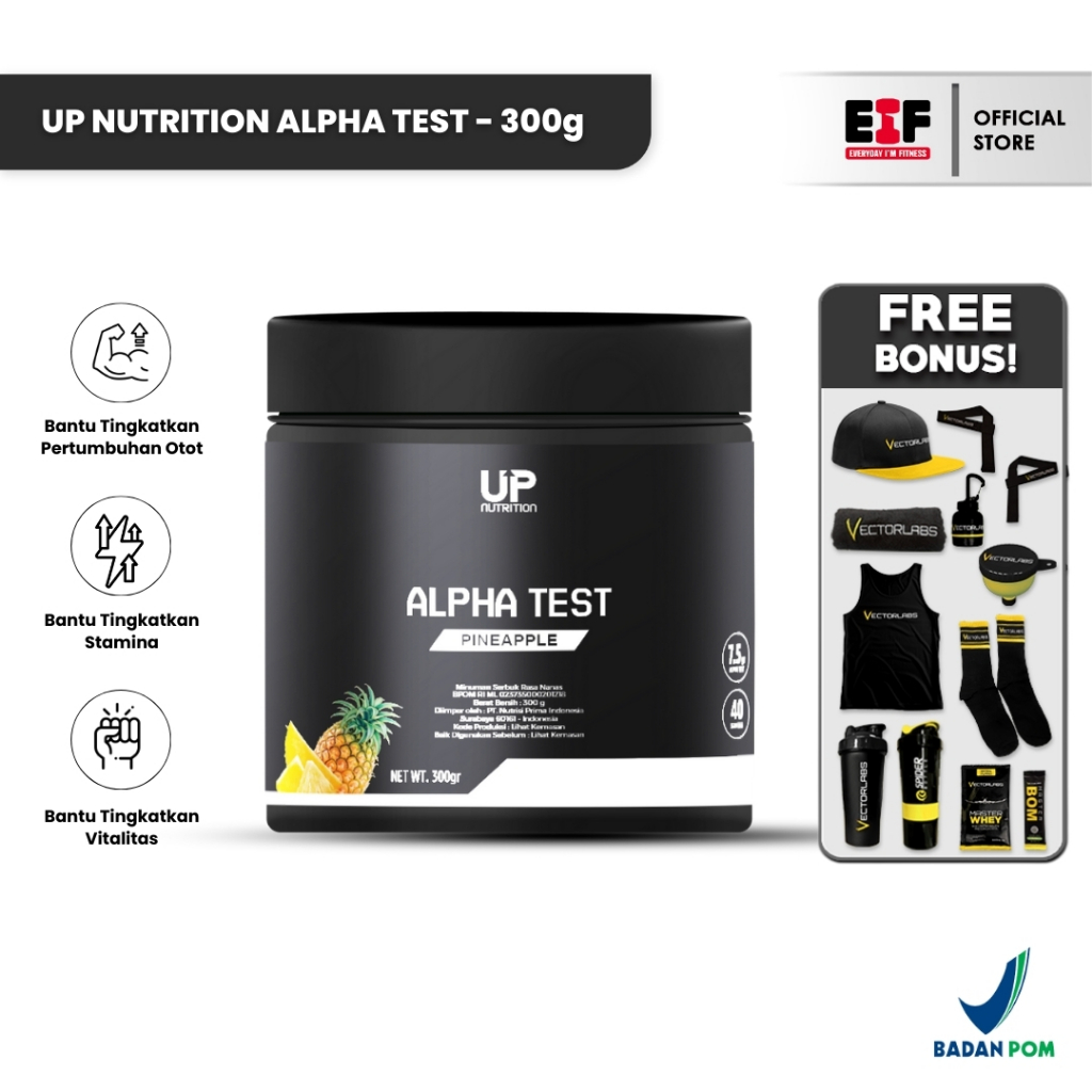 UP NUTRITION Alpha Test 300 Gram - Testo Booster 40 Serving