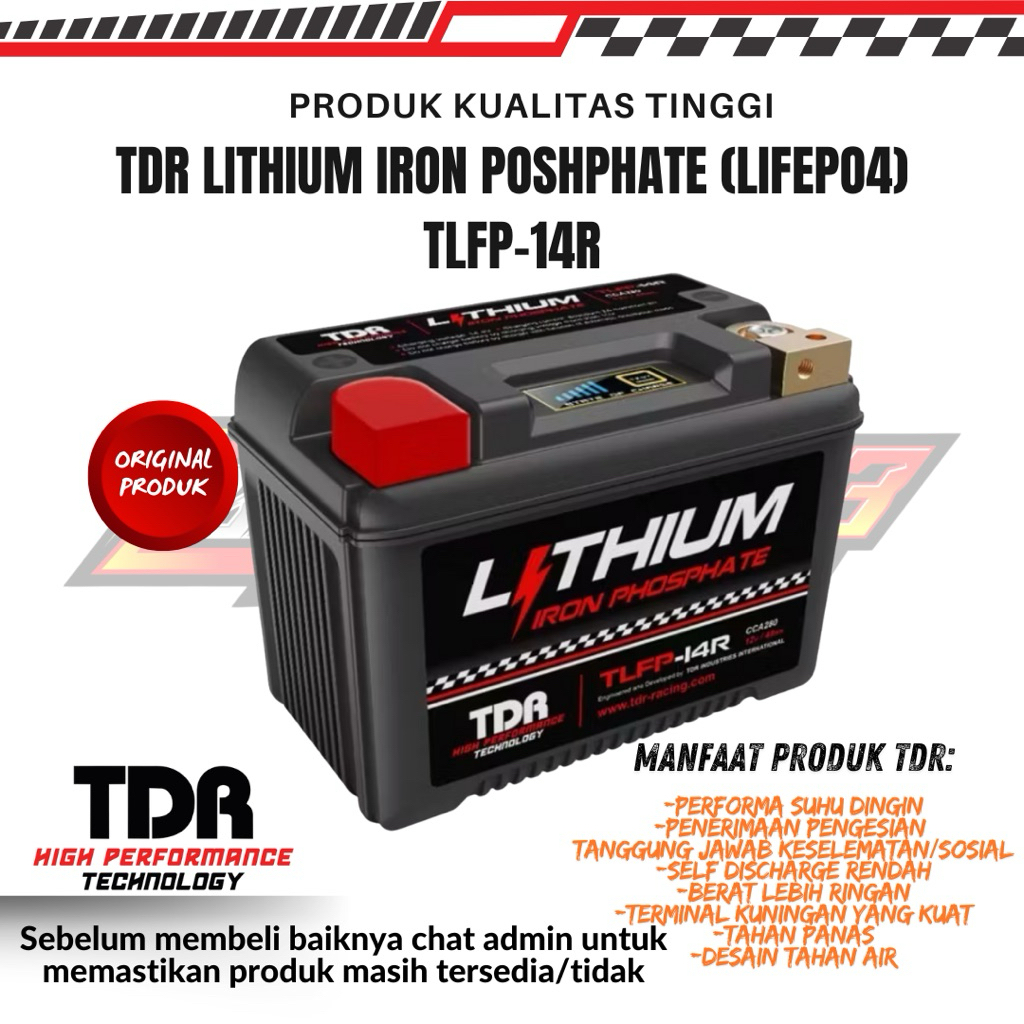 Aki Motor Racing TDR Lithium Iron Phosphate (LIFEPO4) TLFP-14R
