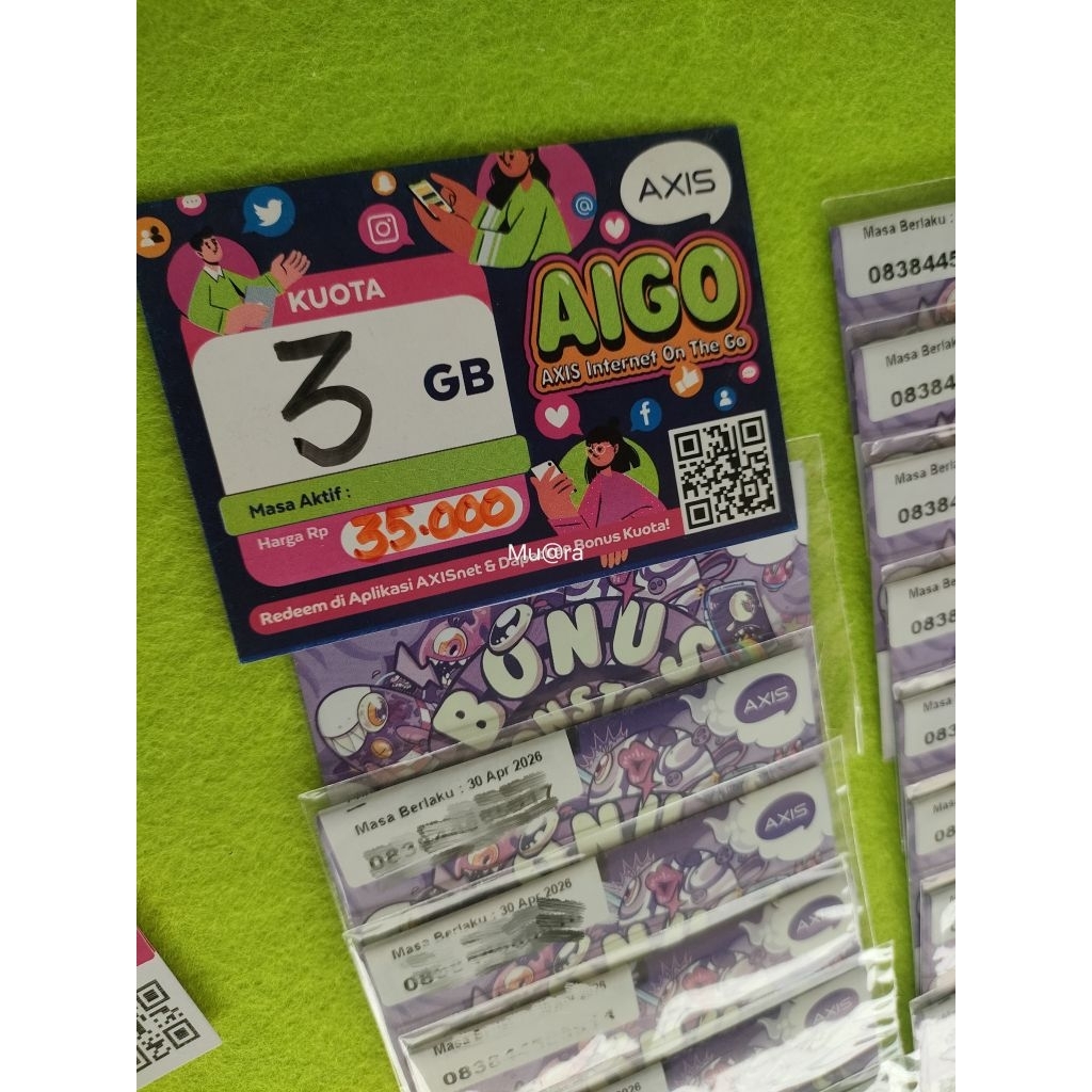 Kartu perdana Axis 3Gb