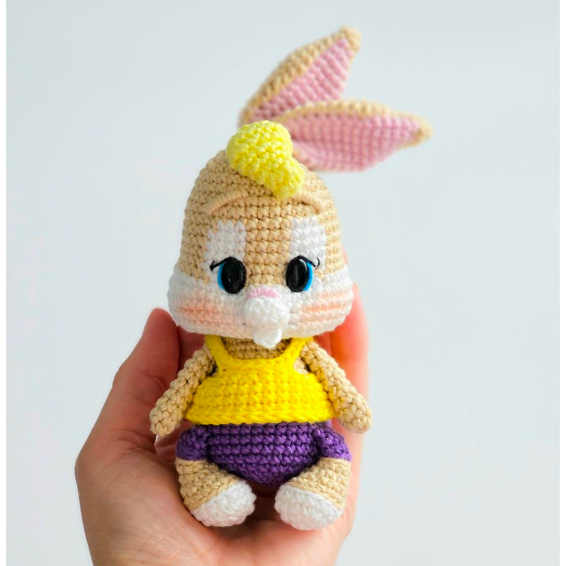 LOLA BUNNY [ HANYA CROCHET PATTERN/ AMIGURUMI PATTERN BUKAN BONEKA JADI ]