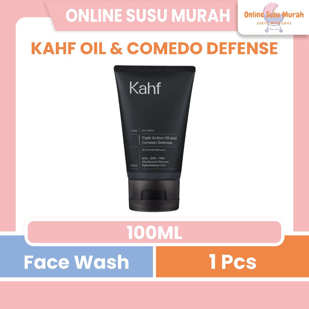 KAHF TRIPLE ACTION OIL AND COMEDO DEFENSE - FACE WASH 100 ML PRLA