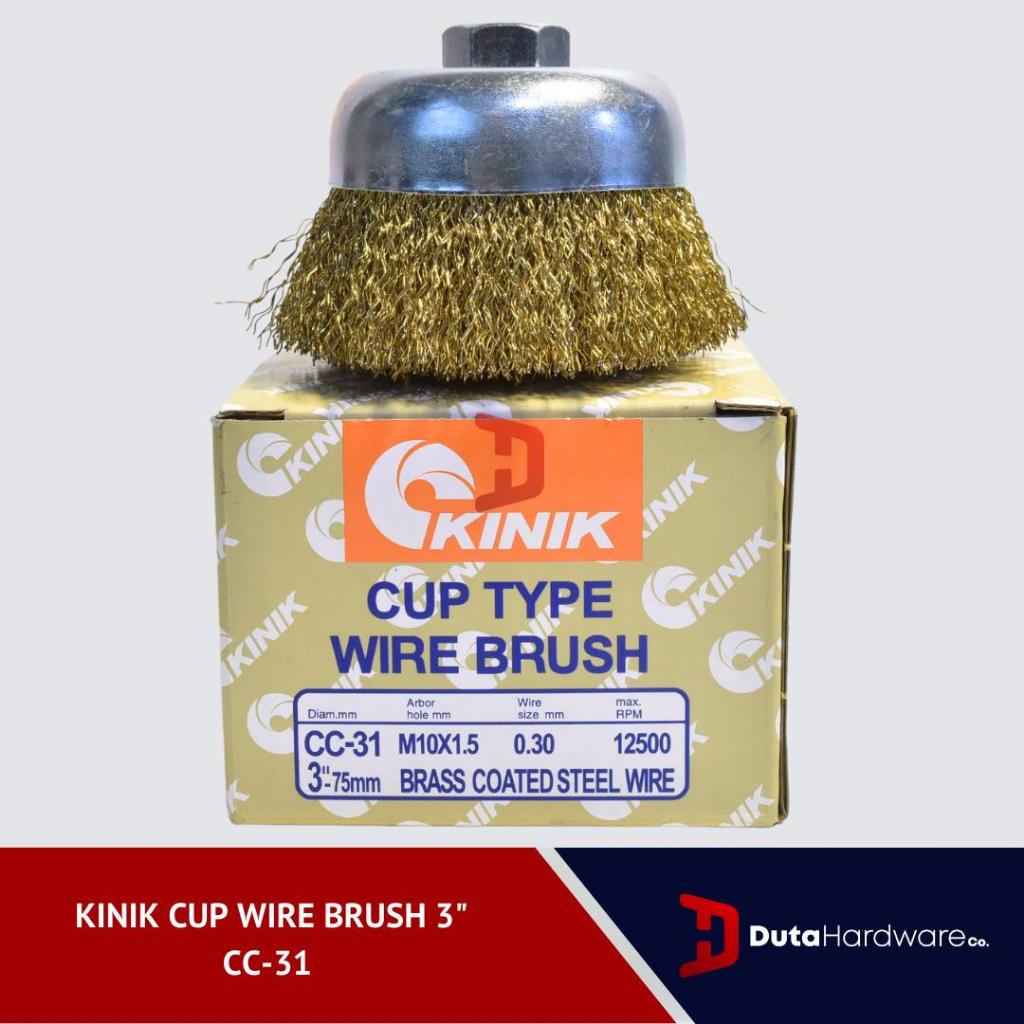 KINIK CUP WIRE BRUSH 3" CC-31 / Sikat Mangkok