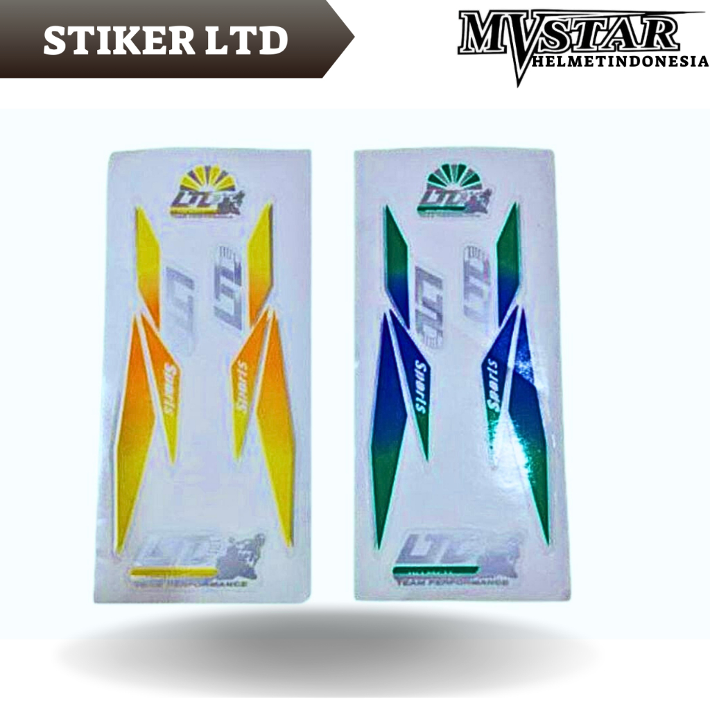 STIKER  SET HELM LTD HELM HALFFACE LTD
