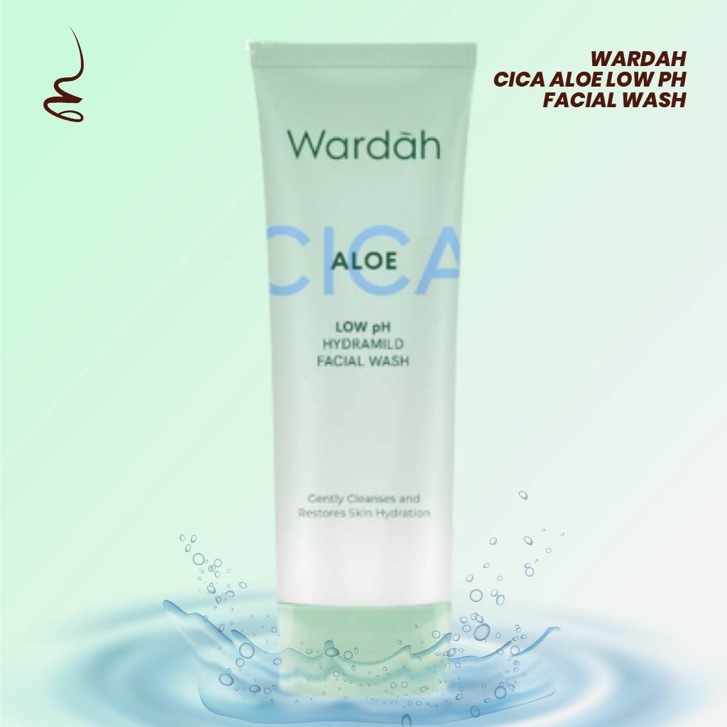 Wardah Cica Aloe Low pH Hydramild Facial Wash Nature Daily Sabun Cuci Muka Dengan Cica dan Aloe Vera