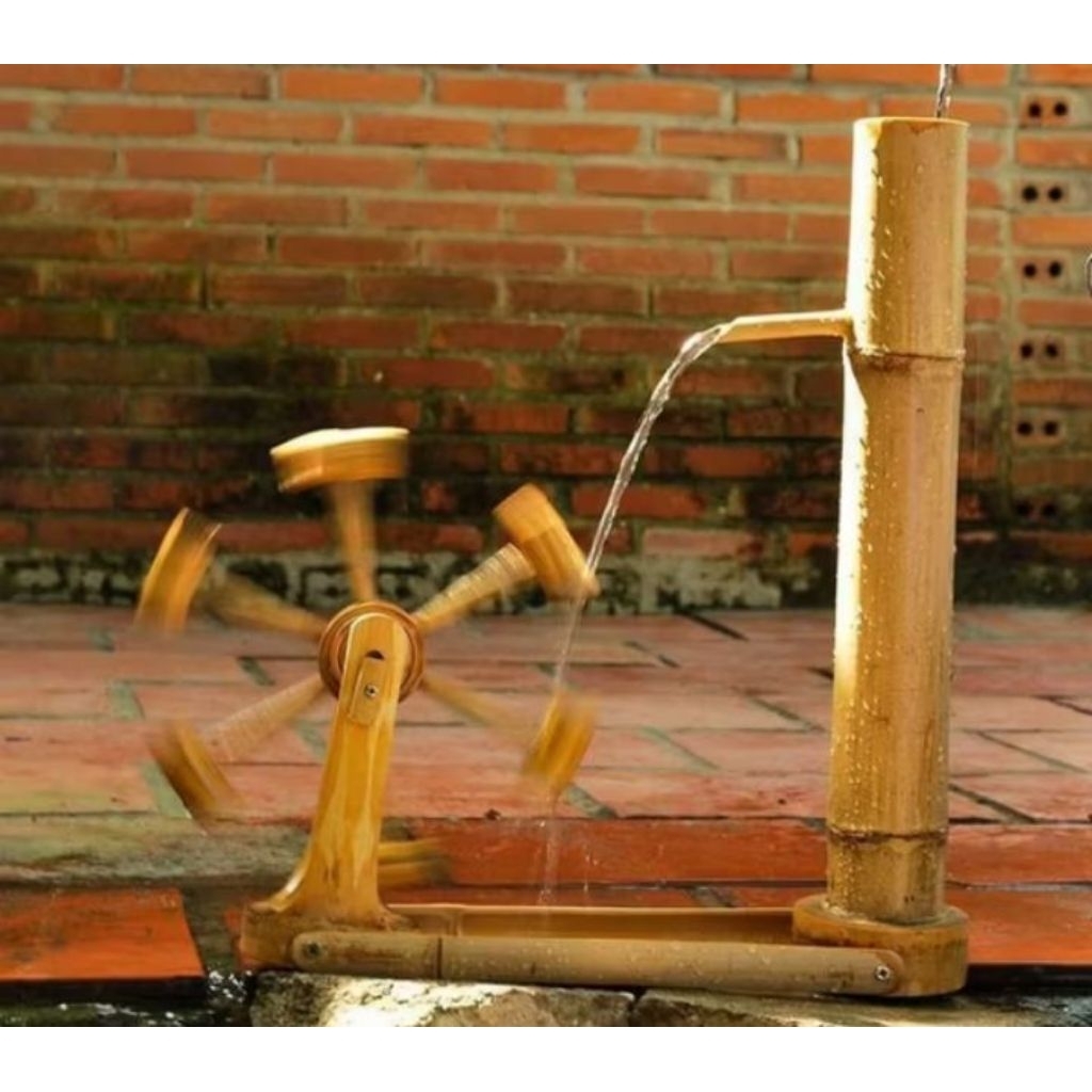 aksesoris Dekorasi air mancur/ aquarium kincir bambu