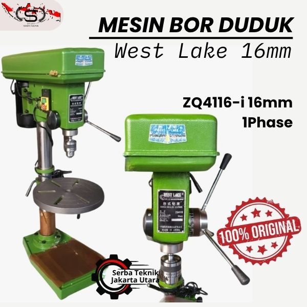 BOR DUDUK / Mesin Bor Duduk WESTLAKE 16mm Bench Drill Westlake ZQ 4116i